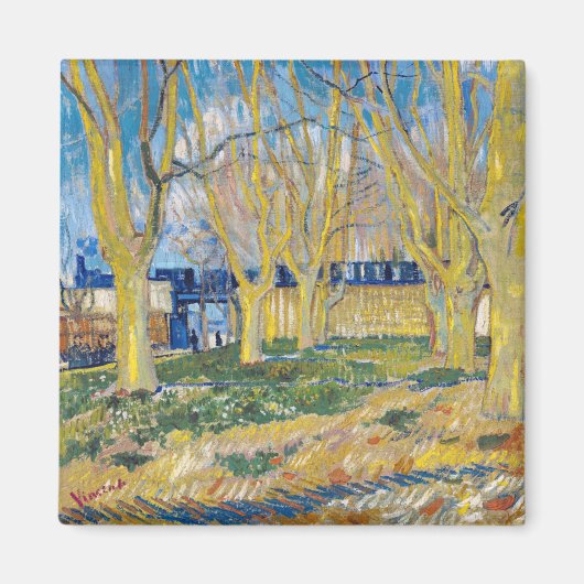 Vincent van Gogh - De blauwe trein Magneet (Voorkant)