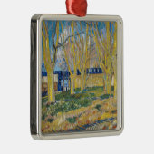 Vincent van Gogh - De blauwe trein Metalen Ornament (Rechts)
