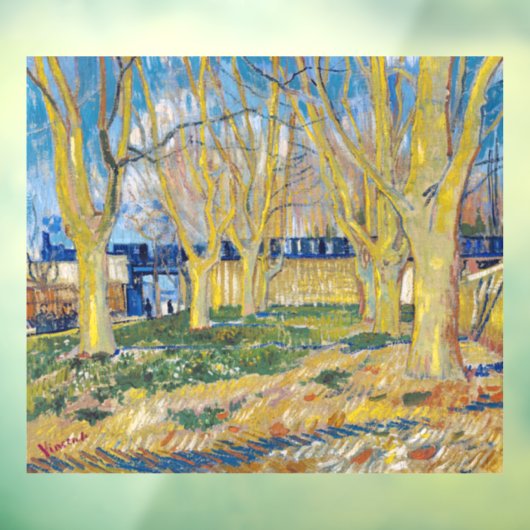 Vincent van Gogh - De blauwe trein Raamsticker (Vel 3)