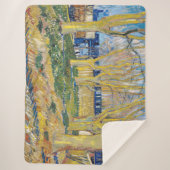 Vincent van Gogh - De blauwe trein Sherpa Deken (Voorkant)