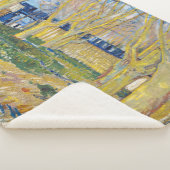 Vincent van Gogh - De blauwe trein Sherpa Deken (3/4)