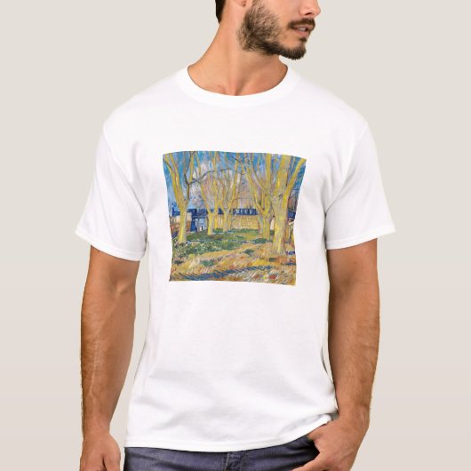Vincent van Gogh - De blauwe trein T-shirt (Voorkant)