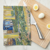 Vincent van Gogh - De blauwe trein Theedoek (Quarter Fold)