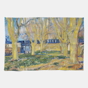Vincent van Gogh - De blauwe trein Theedoek