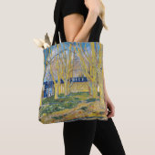 Vincent van Gogh - De blauwe trein Tote Bag (Dichtbij)