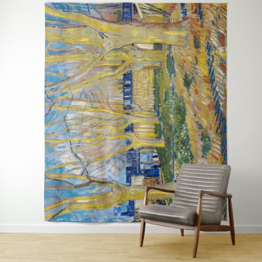 Vincent van Gogh - De blauwe trein Wandkleed (In situ)