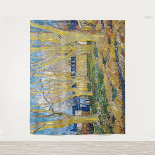 Vincent van Gogh - De blauwe trein Wandkleed (Voorkant)