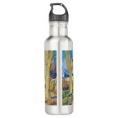 Vincent van Gogh - De blauwe trein Waterfles (Achterkant)