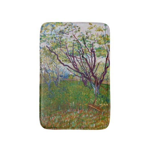 Vincent van Gogh - De Bloeiende Boomgaard Badmat (Voorkant Verticaal)