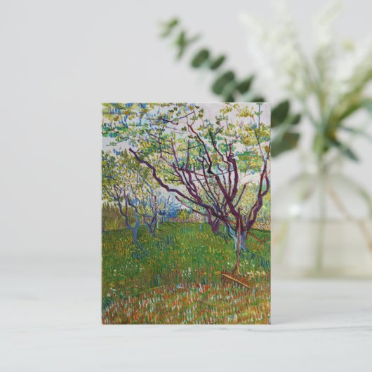 Vincent van Gogh - De Bloeiende Boomgaard Briefkaart (Staand voorkant)