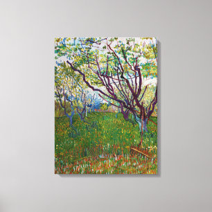 Vincent van Gogh - De Bloeiende Boomgaard Canvas Afdruk