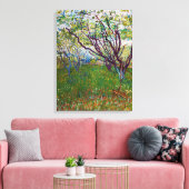 Vincent van Gogh - De Bloeiende Boomgaard Canvas Afdruk (Insitu (Woonkamer))