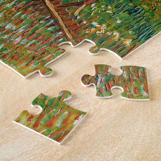 Vincent van Gogh - De Bloeiende Boomgaard Legpuzzel (Zijkant)