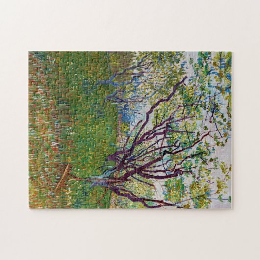 Vincent van Gogh - De Bloeiende Boomgaard Legpuzzel (Horizontaal)