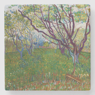 Vincent van Gogh - De Bloeiende Boomgaard Stenen Onderzetter