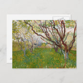 Vincent van Gogh - De bloeiende Orchard Briefkaart (Voorkant / Achterkant)
