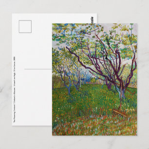 Vincent van Gogh - De bloeiende Orchard Briefkaart