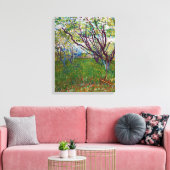 Vincent van Gogh - De bloeiende Orchard Canvas Afdruk (Insitu (Woonkamer))