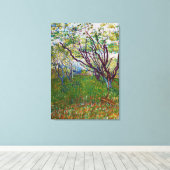 Vincent van Gogh - De bloeiende Orchard Canvas Afdruk (Insitu (Houten vloer))