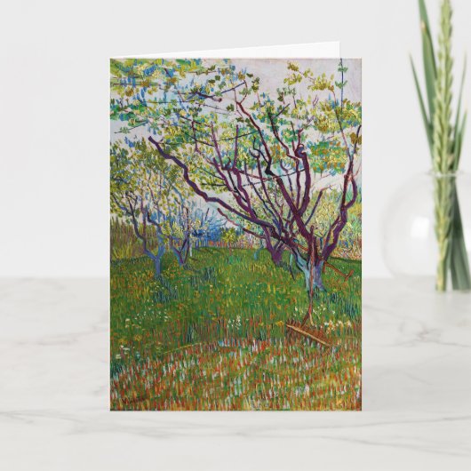 Vincent van Gogh - De bloeiende Orchard Kaart (Voorkant)