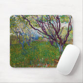 Vincent van Gogh - De bloeiende Orchard Muismat (Met muis)