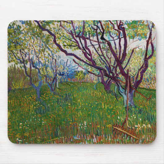 Vincent van Gogh - De bloeiende Orchard Muismat (Voorkant)