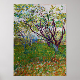 Vincent van Gogh - De bloeiende Orchard Poster