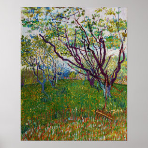 Vincent van Gogh - De bloeiende Orchard Poster