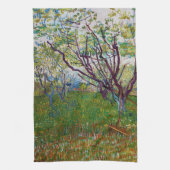 Vincent van Gogh - De bloeiende Orchard Theedoek (Verticaal)