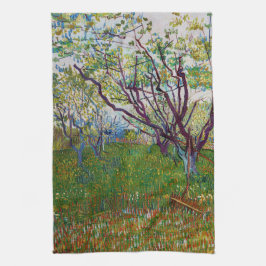 Vincent van Gogh - De bloeiende Orchard Theedoek