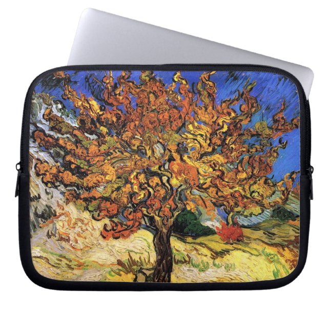 Vincent Van Gogh - de boerenkunst van de moerberry Laptop Sleeve (Voorkant)
