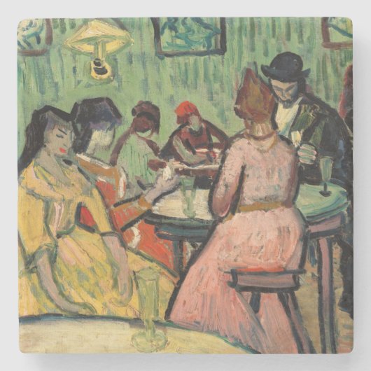Vincent van Gogh - De Brothel Stenen Onderzetter (Voorkant)