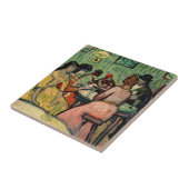 Vincent van Gogh - De Brothel Tegeltje (Zijkant)