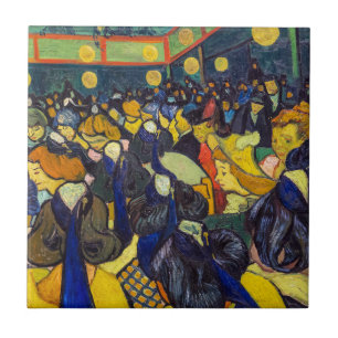 Vincent van Gogh - De danszaal in Arles Tegeltje