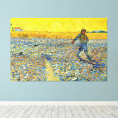 Vincent van Gogh - De douche bij zonsondergang Canvas Afdruk (Insitu (Houten vloer))