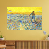 Vincent van Gogh - De douche bij zonsondergang Canvas Afdruk (Insitu (Woonkamer))