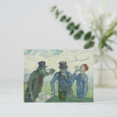 Vincent van Gogh - De Drinkers Briefkaart (Staand voorkant)