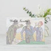 Vincent Van Gogh - De Drinkers - Fijne Kunst Kaart (Staand voorkant)