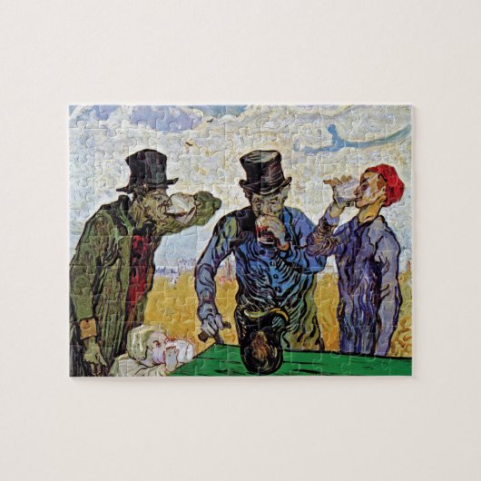 Vincent Van Gogh - De Drinkers - Fijne Kunst Legpuzzel (Horizontaal)