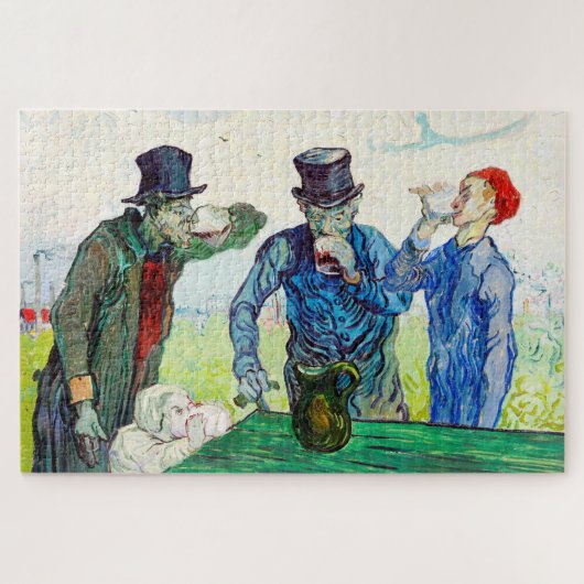 Vincent Van Gogh De Drinkers Fijne Kunst Legpuzzel (Horizontaal)