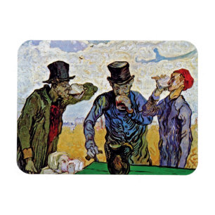 Vincent Van Gogh - De Drinkers - Fijne Kunst Magneet