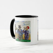Vincent Van Gogh - De Drinkers - Fijne Kunst Mok (Voorkant links)