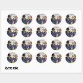 Vincent Van Gogh - De Drinkers - Fijne Kunst Ronde Sticker (Vel)