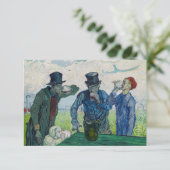 Vincent van Gogh - De Drinkers na Daumier Bedankkaart (Staand voorkant)