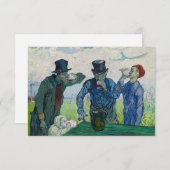 Vincent van Gogh - De Drinkers na Daumier Bedankkaart (Voorkant / Achterkant)