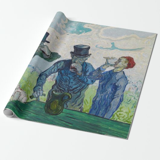 Vincent van Gogh - De Drinkers na Daumier Cadeaupapier (Uitgerold)