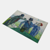 Vincent van Gogh - De Drinkers na Daumier Deurmat (Schuin)