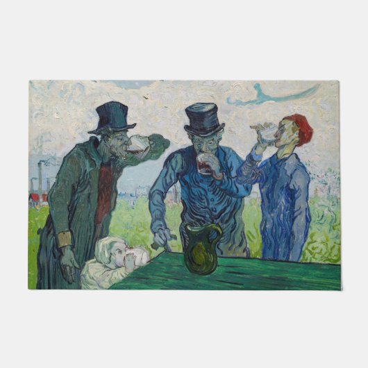 Vincent van Gogh - De Drinkers na Daumier Deurmat (Voorkant)
