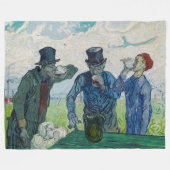 Vincent van Gogh - De Drinkers na Daumier Fleece Deken (Voorkant (Horizontaal))