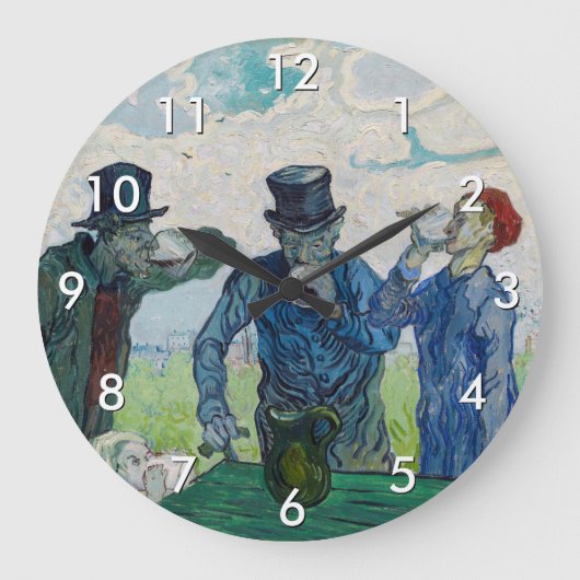 Vincent van Gogh - De Drinkers na Daumier Grote Klok (Voorkant)